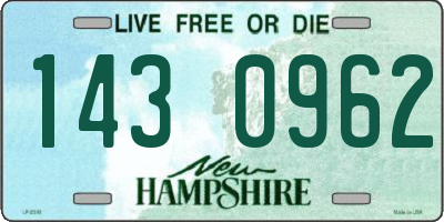 NH license plate 1430962