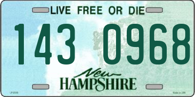 NH license plate 1430968