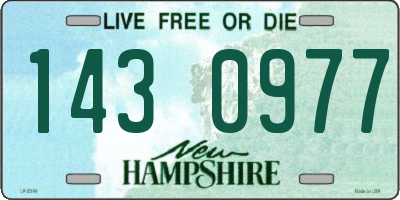 NH license plate 1430977