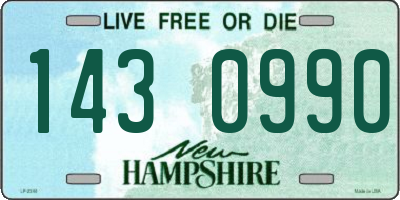 NH license plate 1430990