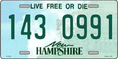 NH license plate 1430991