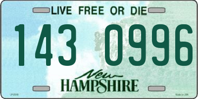NH license plate 1430996