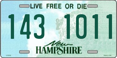 NH license plate 1431011