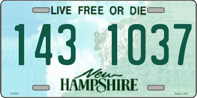 NH license plate 1431037