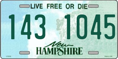 NH license plate 1431045
