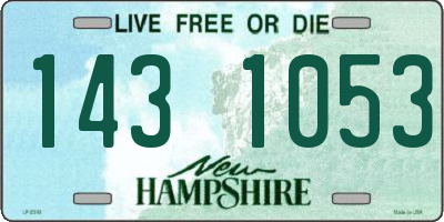 NH license plate 1431053