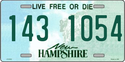 NH license plate 1431054