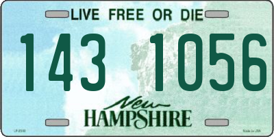 NH license plate 1431056