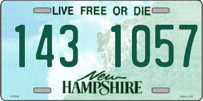 NH license plate 1431057
