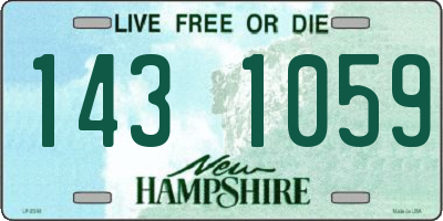 NH license plate 1431059