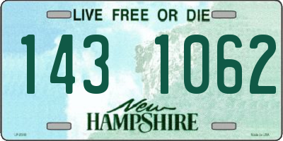 NH license plate 1431062