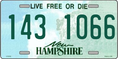 NH license plate 1431066