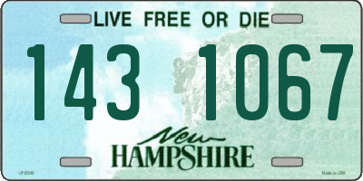 NH license plate 1431067