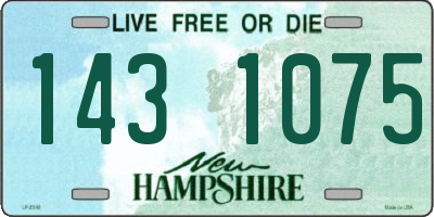 NH license plate 1431075
