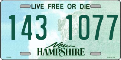 NH license plate 1431077
