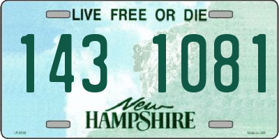 NH license plate 1431081
