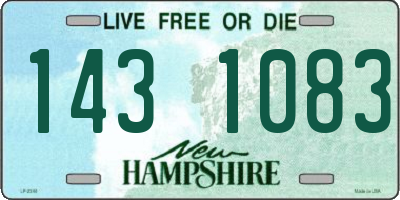 NH license plate 1431083
