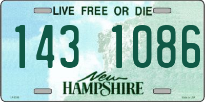 NH license plate 1431086