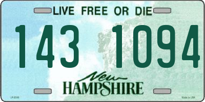 NH license plate 1431094