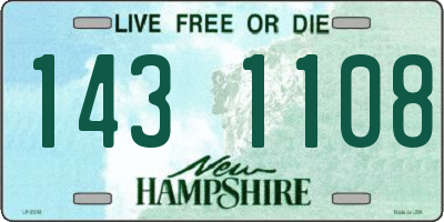 NH license plate 1431108