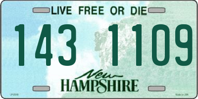 NH license plate 1431109