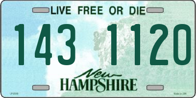 NH license plate 1431120