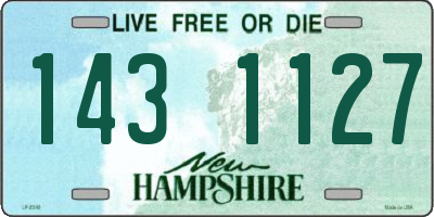 NH license plate 1431127