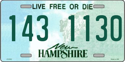 NH license plate 1431130