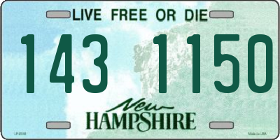 NH license plate 1431150