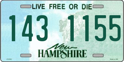NH license plate 1431155
