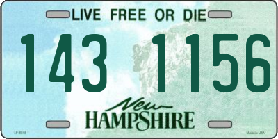 NH license plate 1431156