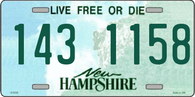 NH license plate 1431158