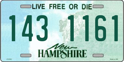 NH license plate 1431161