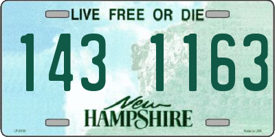 NH license plate 1431163