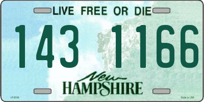 NH license plate 1431166