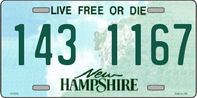 NH license plate 1431167