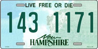 NH license plate 1431171