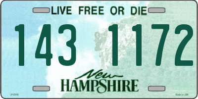 NH license plate 1431172