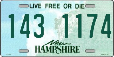NH license plate 1431174