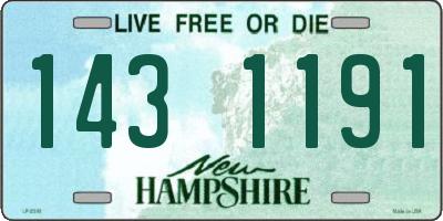 NH license plate 1431191