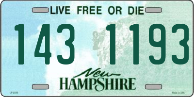 NH license plate 1431193