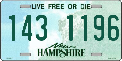 NH license plate 1431196