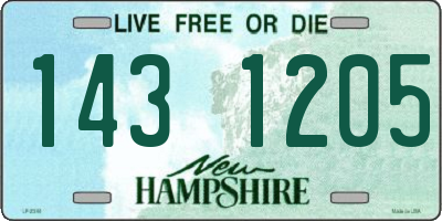 NH license plate 1431205