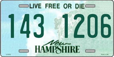 NH license plate 1431206