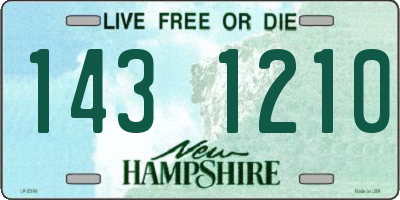NH license plate 1431210