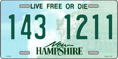 NH license plate 1431211