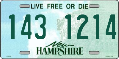 NH license plate 1431214
