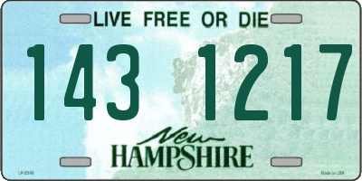 NH license plate 1431217