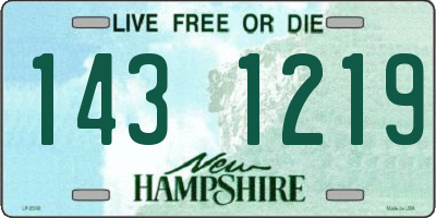 NH license plate 1431219