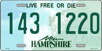 NH license plate 1431220